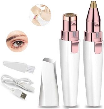 BEENLE Rechargeable Eyebrow Trimmer & Facial Hair Remover